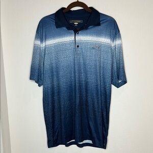 Greg Norman Collection Blue Gradient Polo Shirt